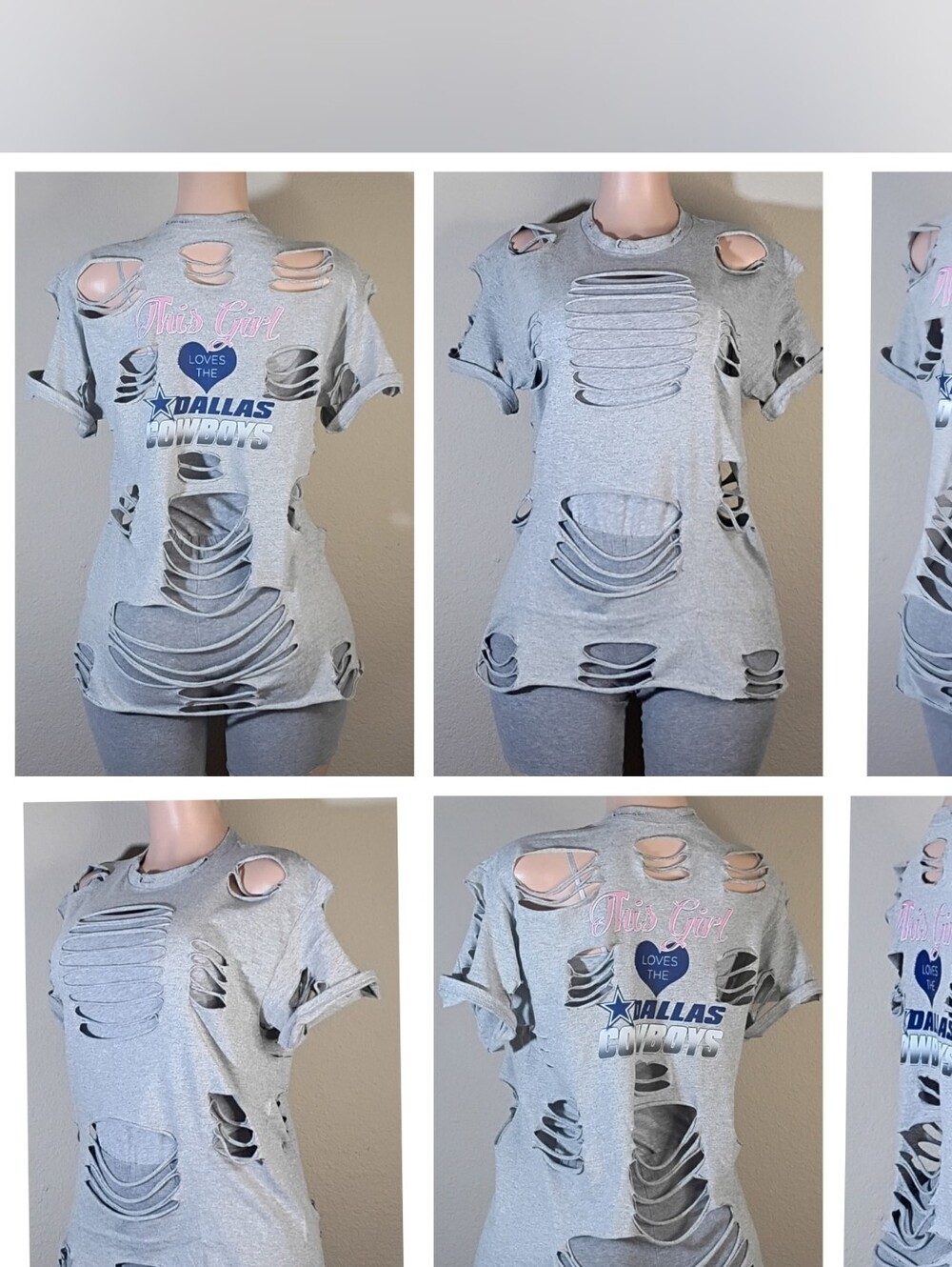 Dallas Cowboys Custom Distressed Tee